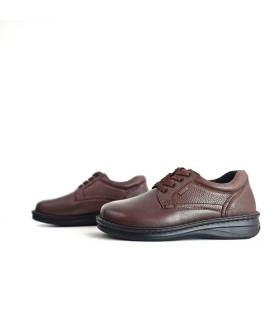Zapatos G Comfort hombre marrones vista frontal