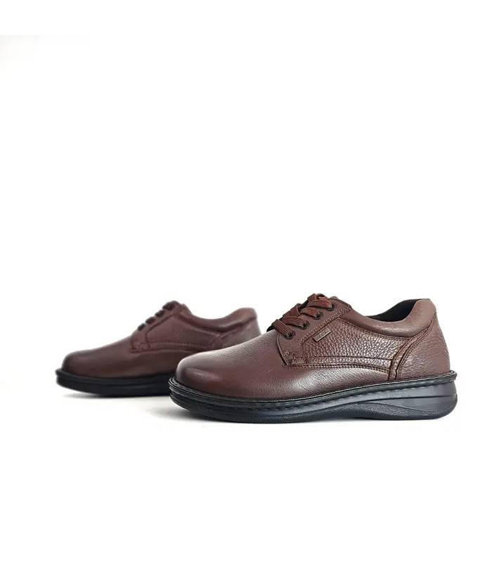 Zapatos G Comfort hombre marrones vista frontal