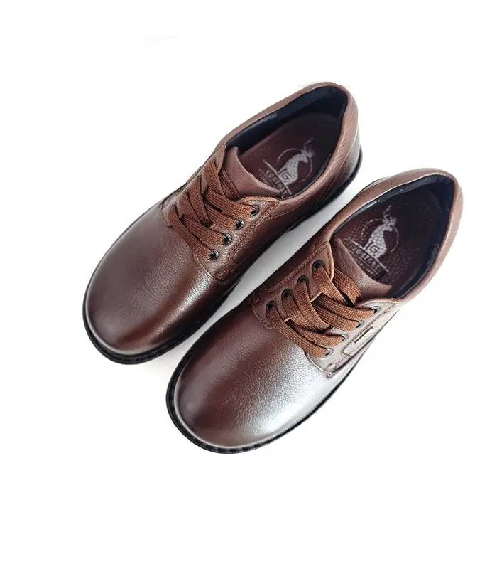 Vista superior zapatos G Comfort hombre piel marrón