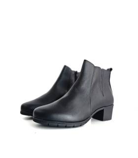 Botines mujer piel negra Valerias vista frontal