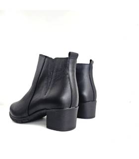 Vista trasera botines mujer tacón medio Valerias