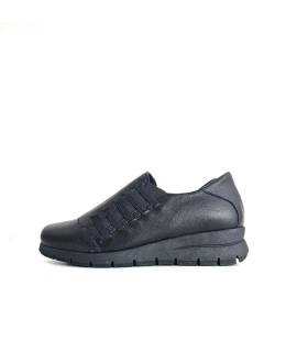 Perfil zapatos mujer cuña negra Valerias