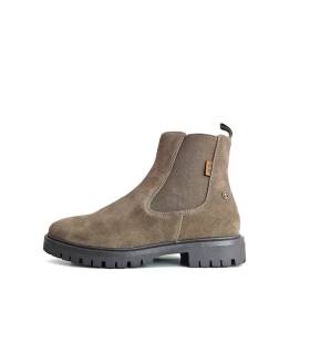 Perfil botines Chelsea mujer beige Coronel Tapioca