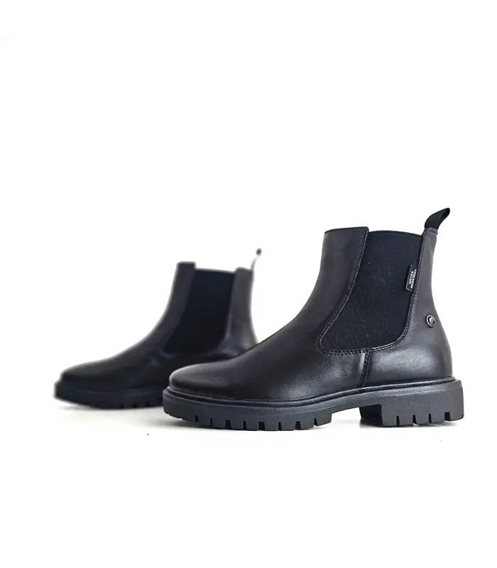 Perfil botines Chelsea mujer negros Coronel Tapioca