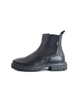 Botines mujer piel negra Coronel Tapioca perfil