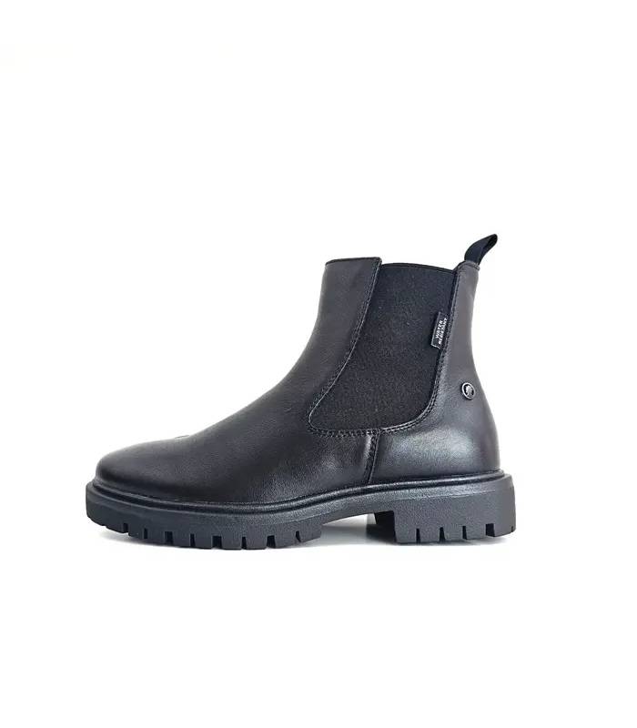 Botines mujer piel negra Coronel Tapioca perfil