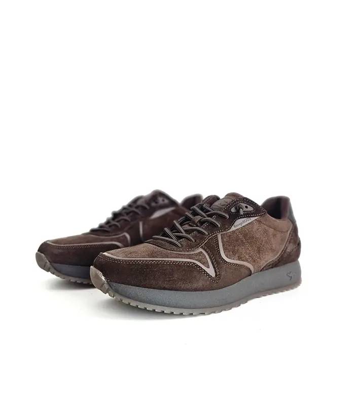 Zapatillas Kangaroos hombre serraje marrón chocolate