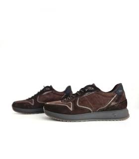 Zapatillas Kangaroos hombre marrón perfil lateral