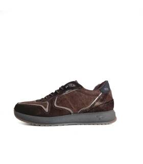 Perfil zapatillas Kangaroos hombre serraje marrón