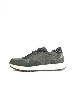 Zapatillas Kangaroos hombre serraje verde perfil
