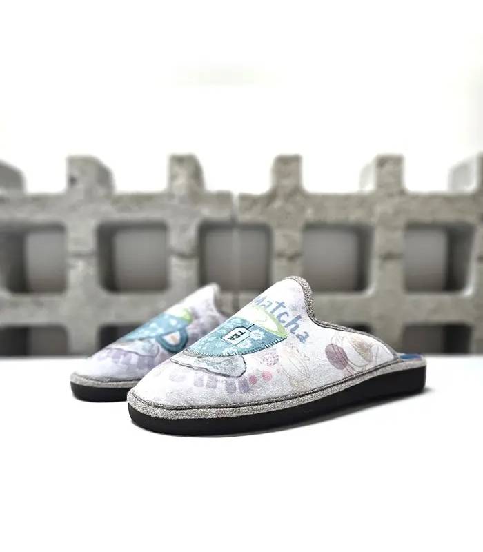 Zapatillas Pelusín mujer té matcha vista frontal