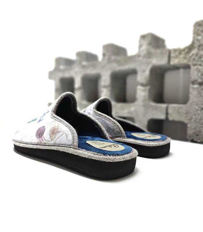 Vista trasera zapatillas Pelusín mujer destalonadas invierno