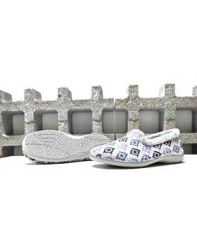 Suela antideslizante zapatillas Pelusín mujer azul
