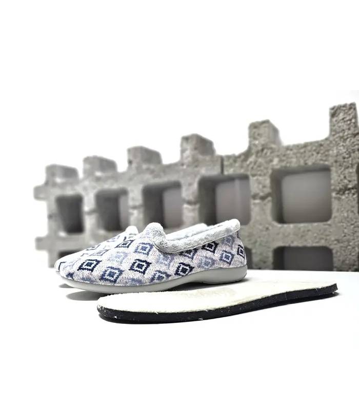 Zapatillas Pelusín mujer azul con plantilla extraíble