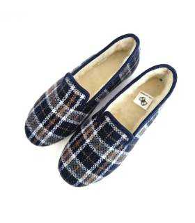 Vista superior zapatillas hombre Pelusín con lana