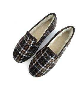 Zapatillas Pelusín hombre marrones vista desde arriba