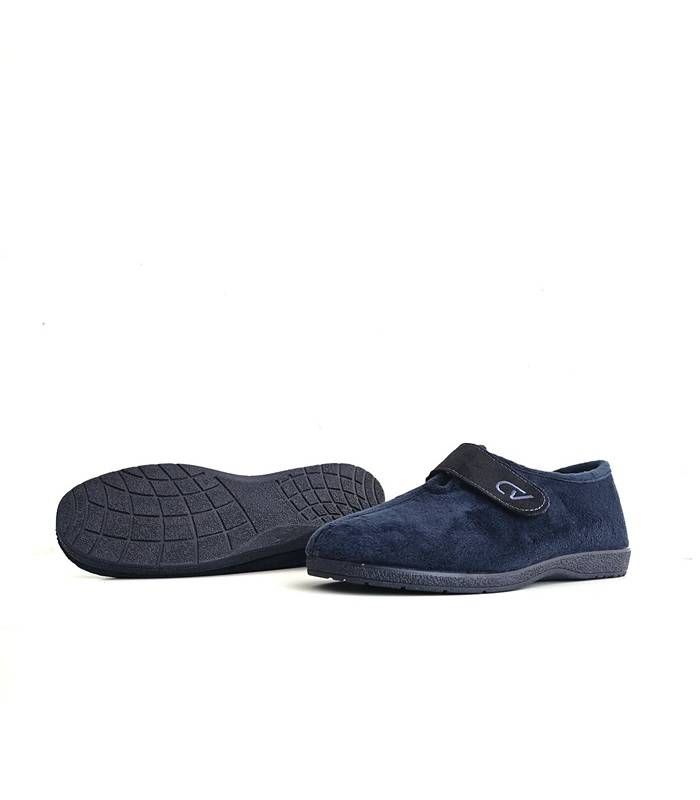 Zapatillas casa hombre velcro Cabrera con suela flexible