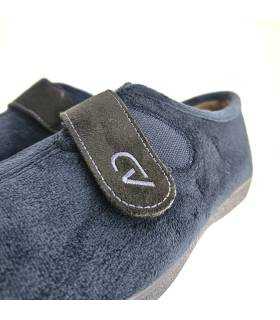 Detalle tejido suave zapatillas Cabrera hombre velcro