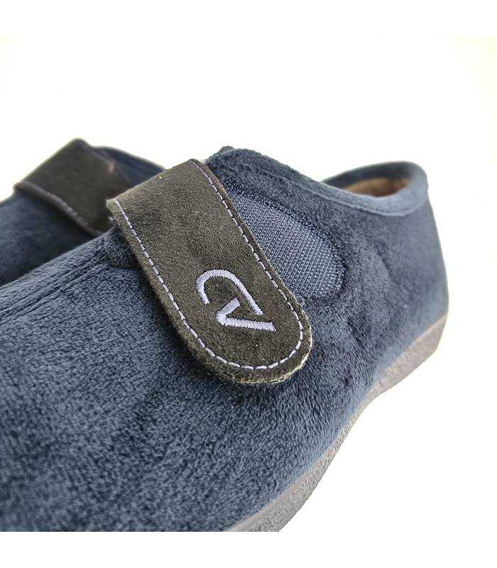 Detalle tejido suave zapatillas Cabrera hombre velcro