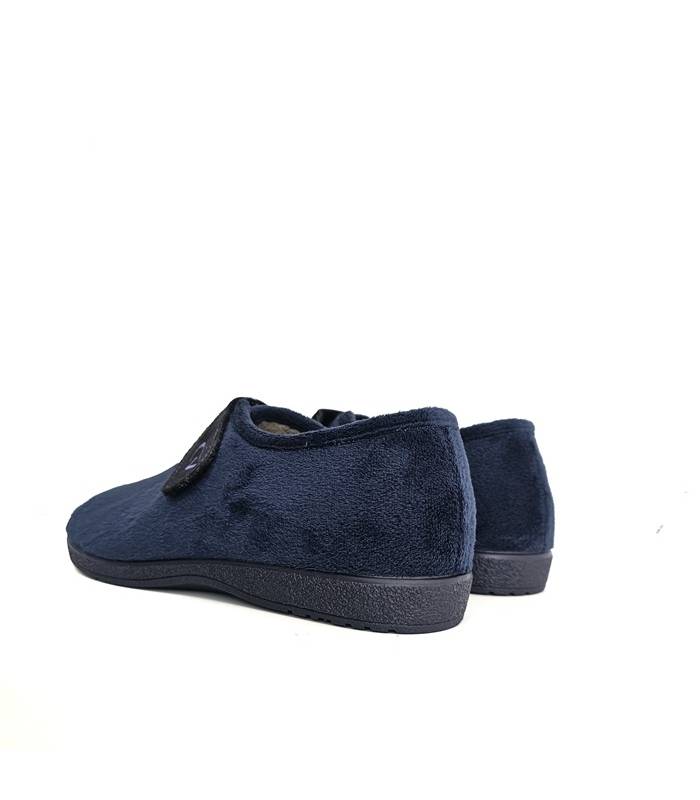 Vista trasera zapatillas Cabrera hombre cerradas azul marino