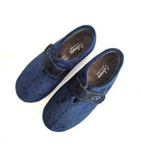 Vista superior zapatillas casa hombre velcro Cabrera 9044