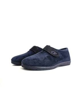 Zapatillas Cabrera hombre azul marino con apertura amplia