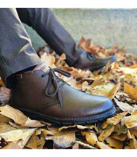 Botines hombre vestir marrones Baerchi Flexline piel puestos