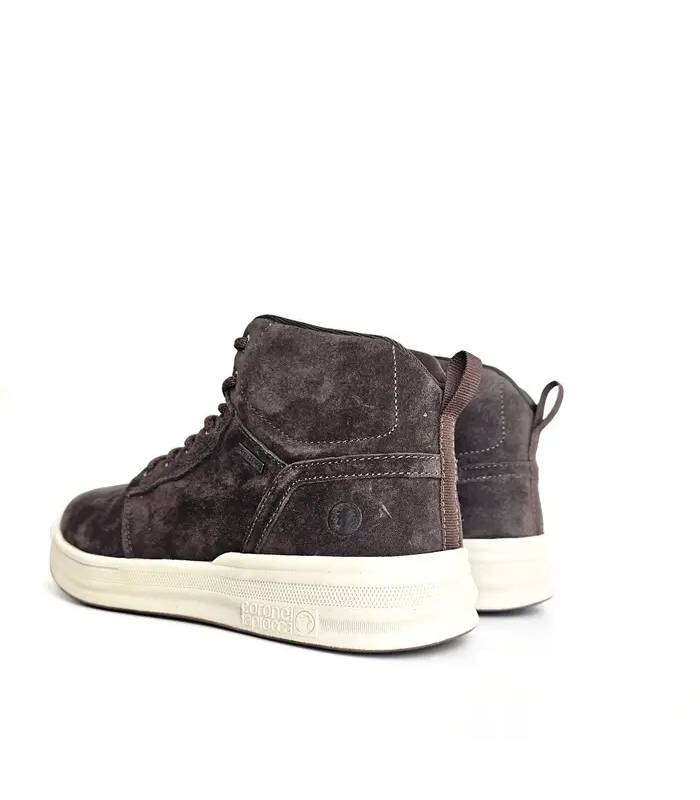 Vista trasera botines Coronel Tapioca hombre serraje marrón