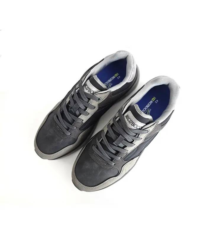 Vista superior zapatillas Nicoboco hombre gris
