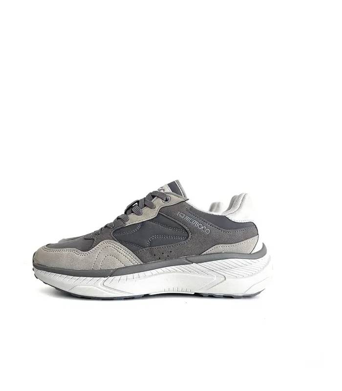 Perfil zapatillas casual hombre Nicoboco gris