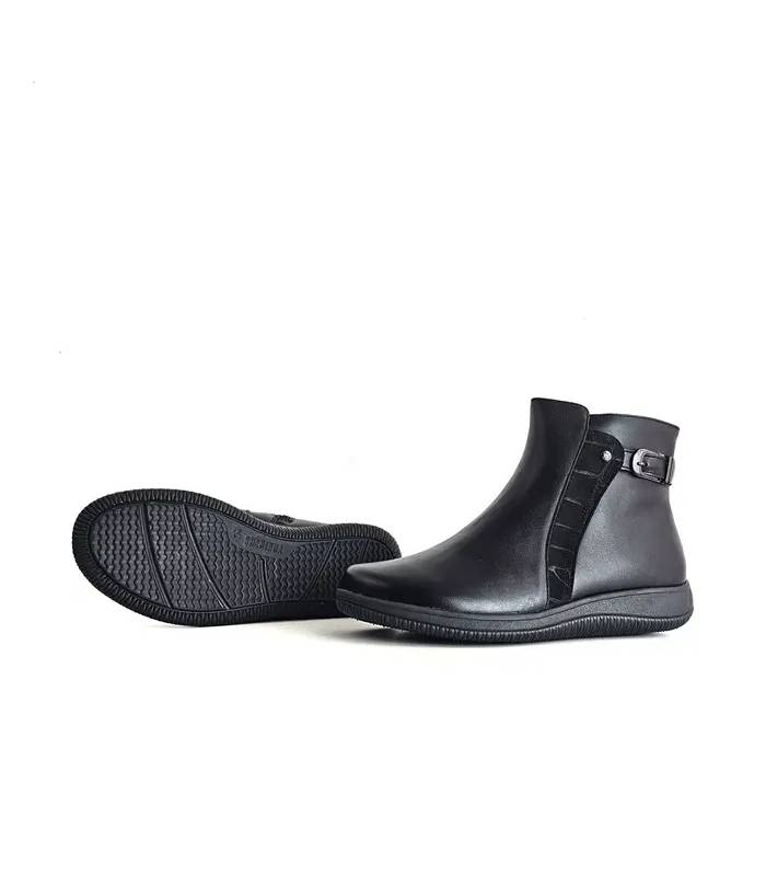 Suela botines Treintas mujer impermeables negros