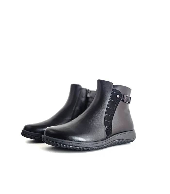 Botines negros mujer impermeables Treintas frontal