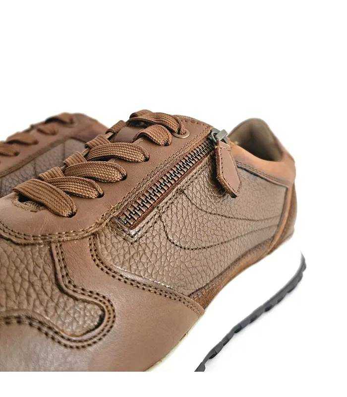Detalle cremallera zapatos Baerchi hombre piel