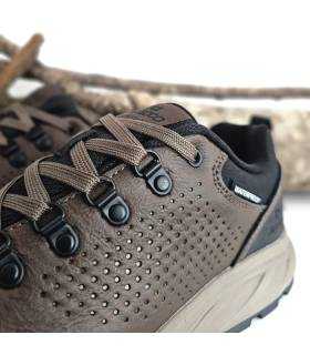 Detalle piel zapatillas Nicoboco hombre waterproof