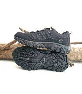 Zapatillas trekking hombre negras Paredes suela