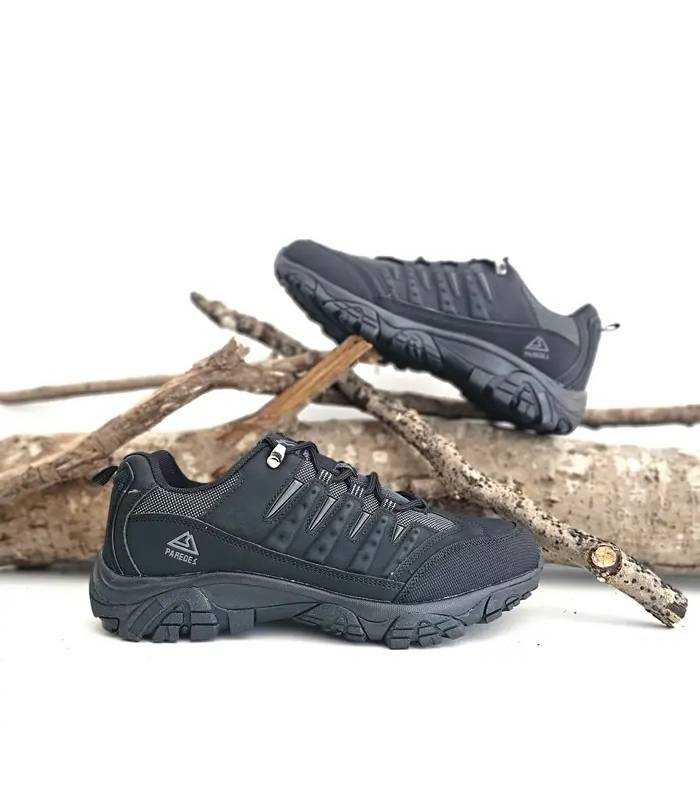 Zapatillas Paredes Sollana negras vista lateral