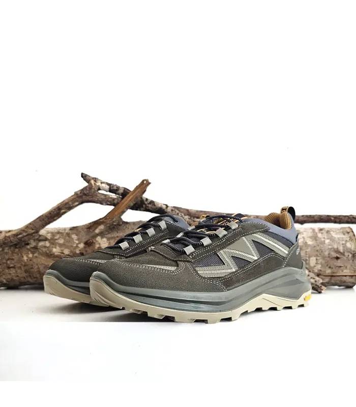 Zapatillas trekking hombre Grisport oliva frontal