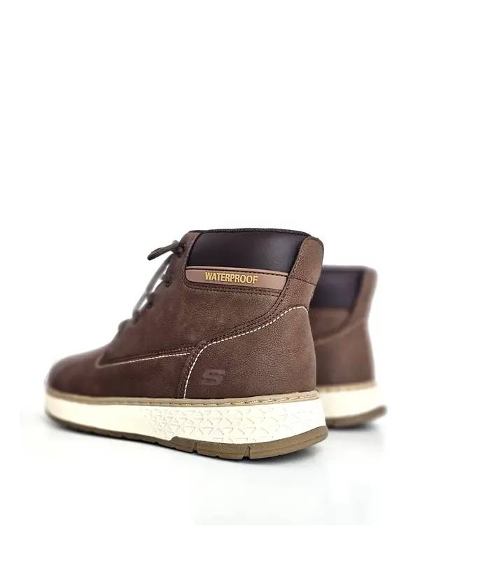 Botas Skechers hombre waterproof vista trasera