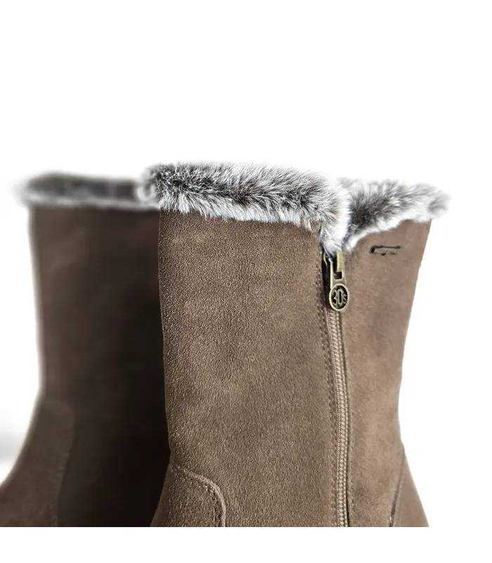 Botas mujer Treintas waterproof detalle de piel