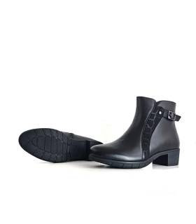 Suela antideslizante botines Treintas mujer negros