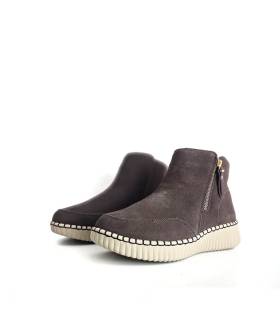 Botines mujer cómodos Skechers Wilshire Blvd marrón chocolate