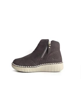 Botines mujer planos Skechers marrón chocolate