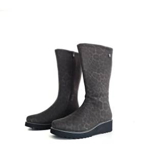 Botas mujer Treintas cuña animal print vista frontal
