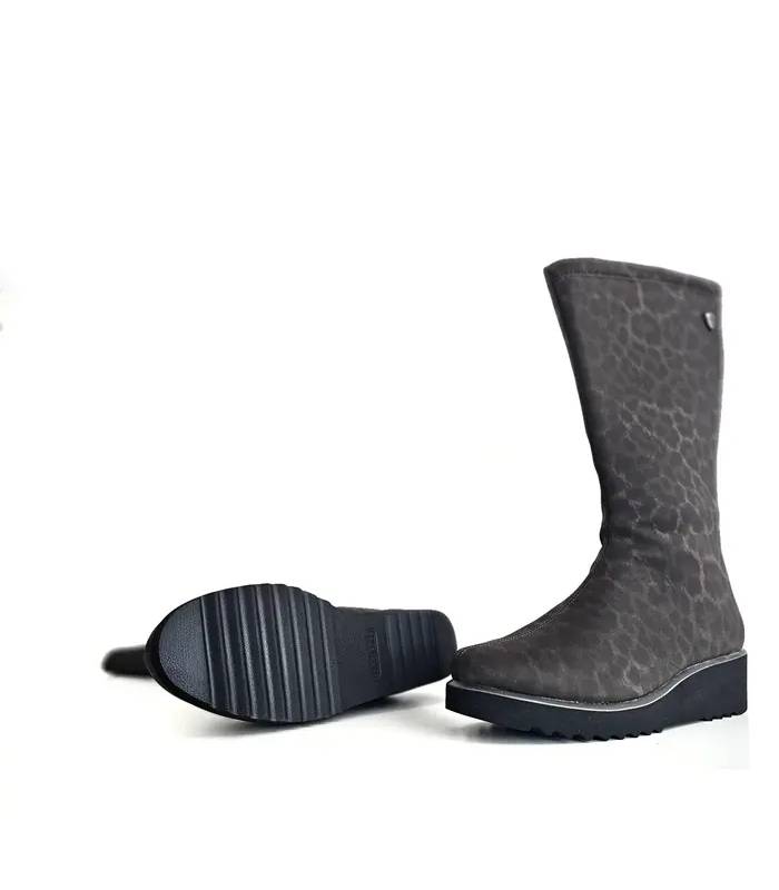 Suela antideslizante botas Treintas mujer cuña