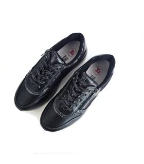 Vista superior zapatos Treintas mujer deportivos negros