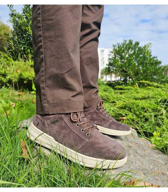 botines Coronel Tapioca serraje marrón chocolate puestos