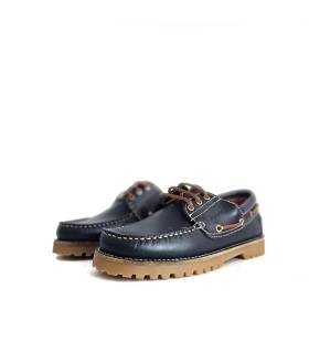 Vista frontal náuticos hombre invierno Leyland azul marino