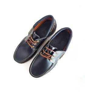 Vista superior náuticos hombre invierno azul marino