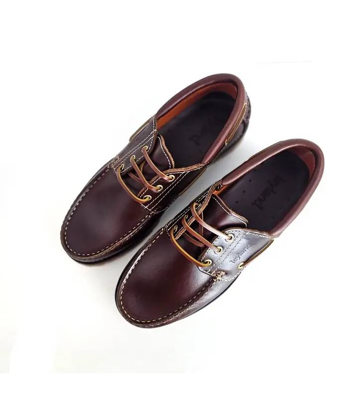 Vista superior náuticos Leyland hombre piel marrón