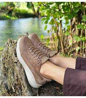 Zapatillas Skechers Slip-ins mujer Contour Foam Natural Ease marrón claro puestas